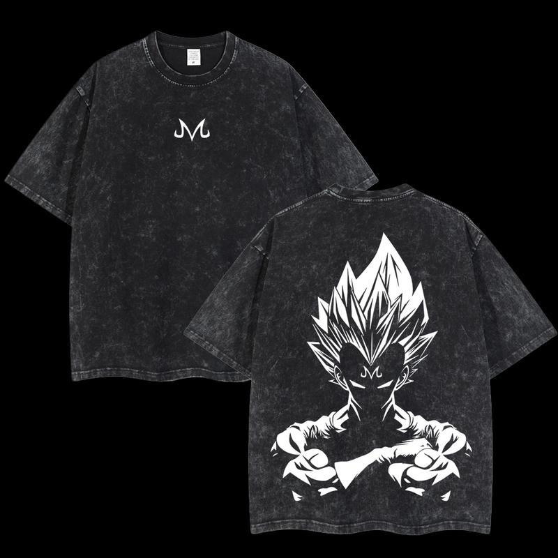 Retro Limited Vegeta Dragon Ball Oversize Washed T-Shirt