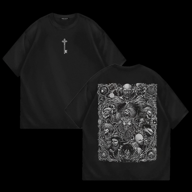 Attack on Titan Printed Men's Oversized T-shirts