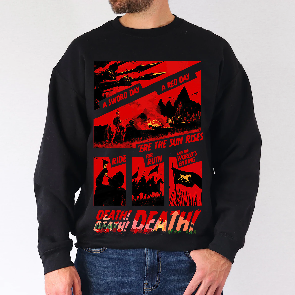 Lord Of The Rings Printed Men's Sweatshirt