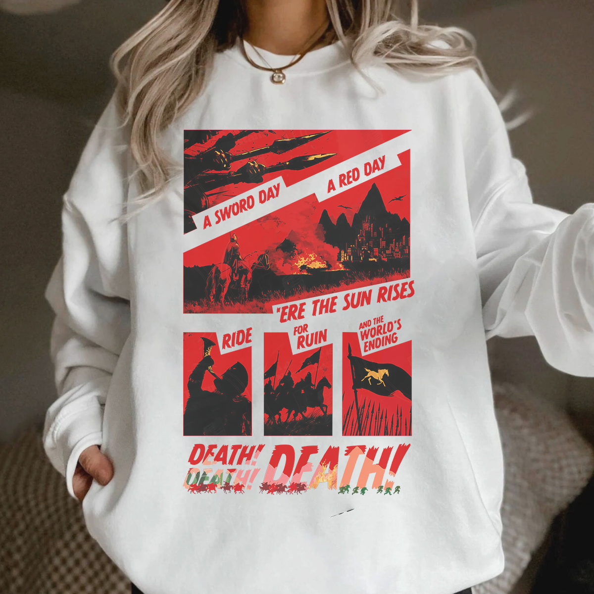 Lord Of The Rings Printed Men's Sweatshirt