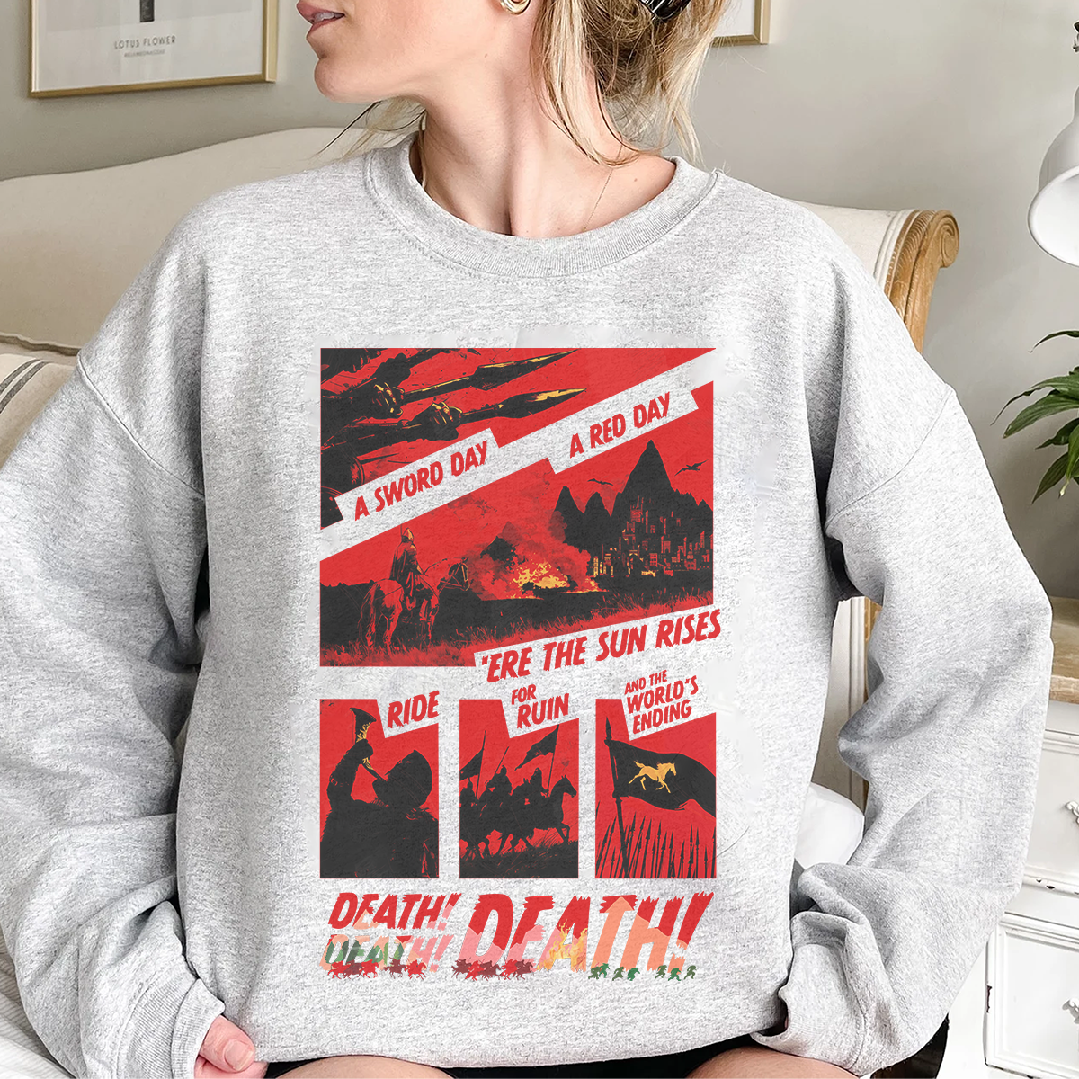 Lord Of The Rings Printed Men's Sweatshirt