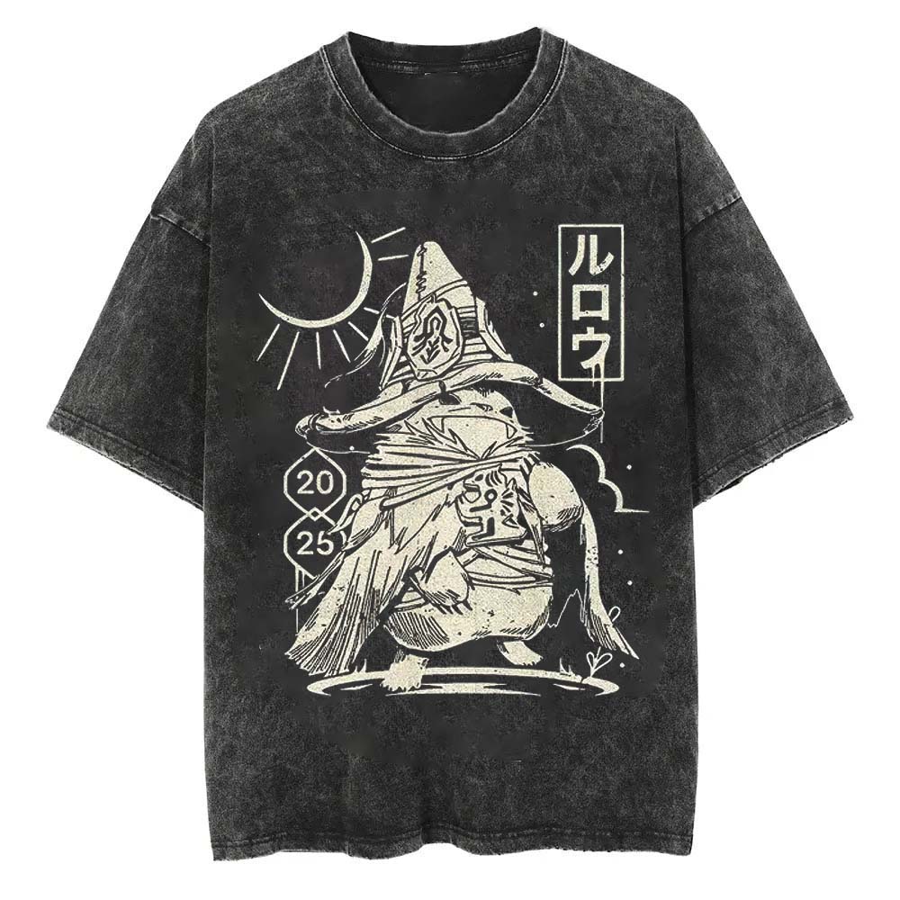 Monster Hunter Wilds Printed Unisex Washed T-Shirt