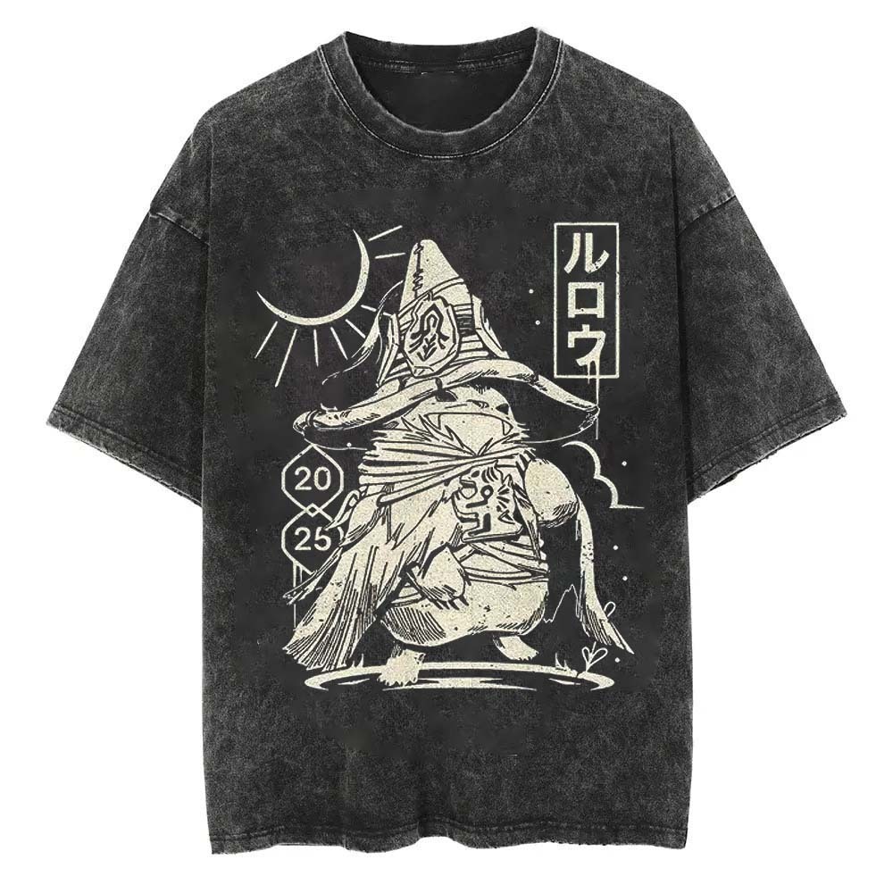 Monster Hunter Wilds Printed Unisex Washed T-Shirt