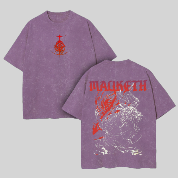 Elden Ring Printed Men's Washed T-Shirt