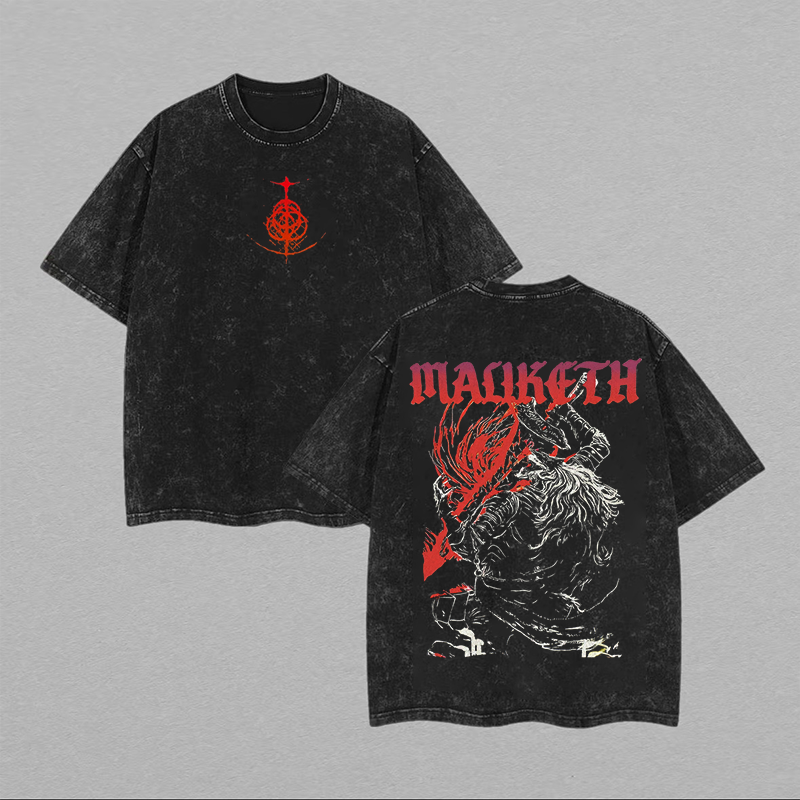 Elden Ring Printed Men's Washed T-Shirt