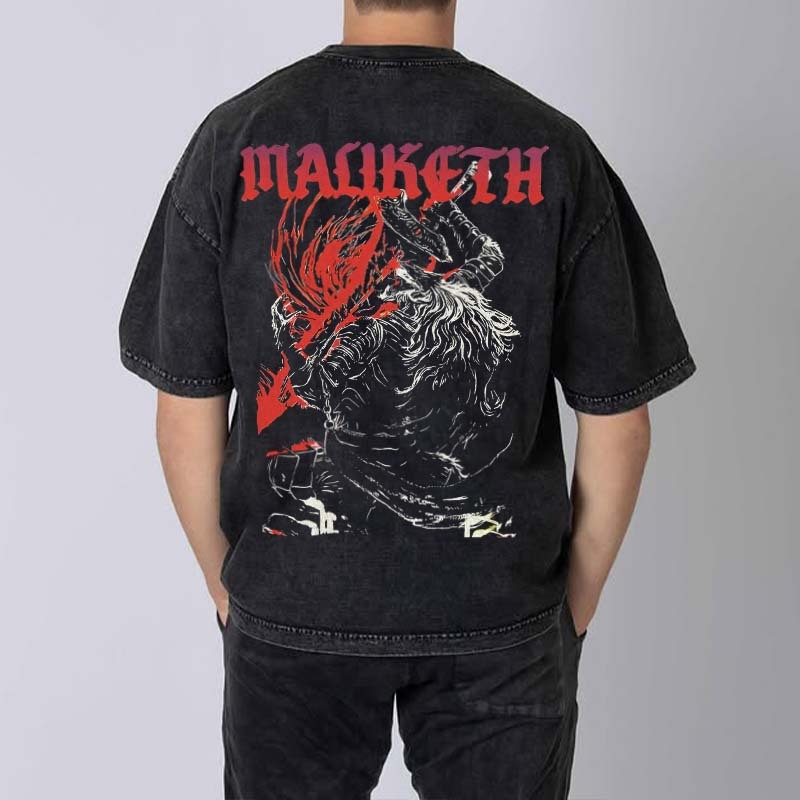 Elden Ring Printed Men's Washed T-Shirt