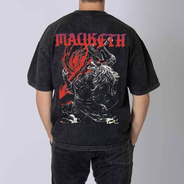 Elden Ring Printed Men's Washed T-Shirt