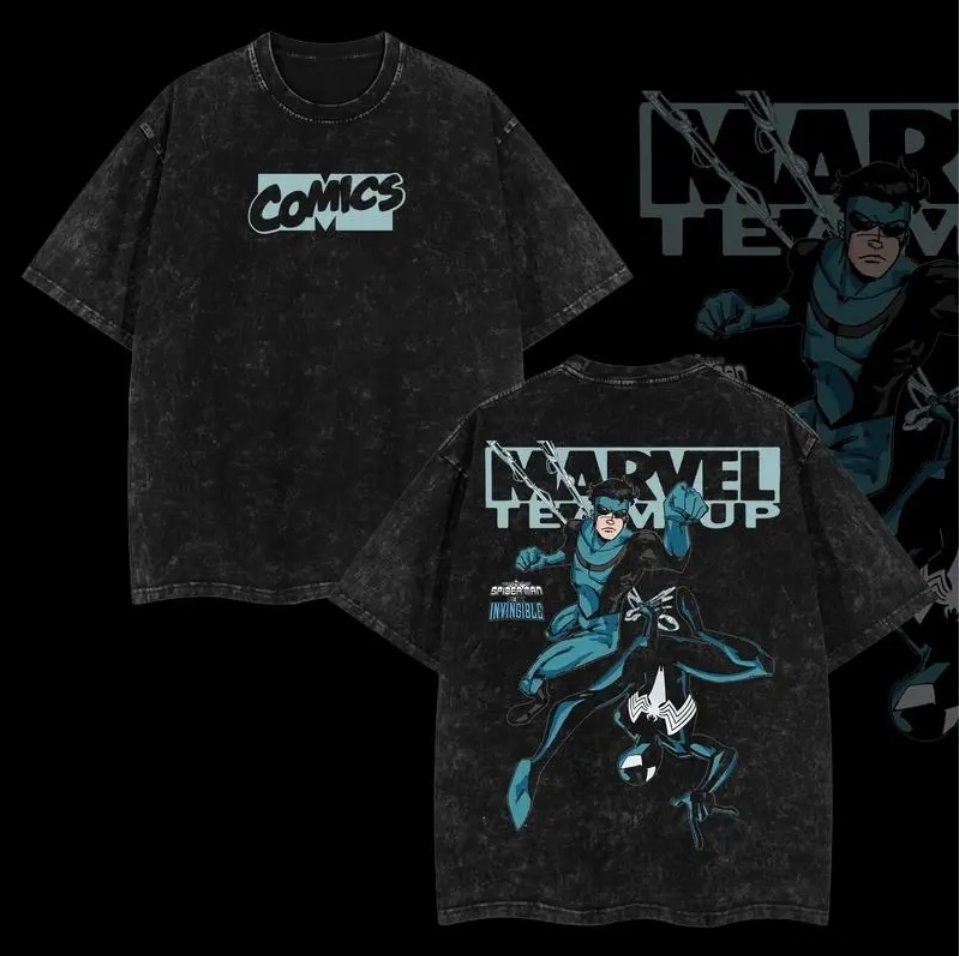 Invincible Comics Printed Unisex Washed T-Shirt