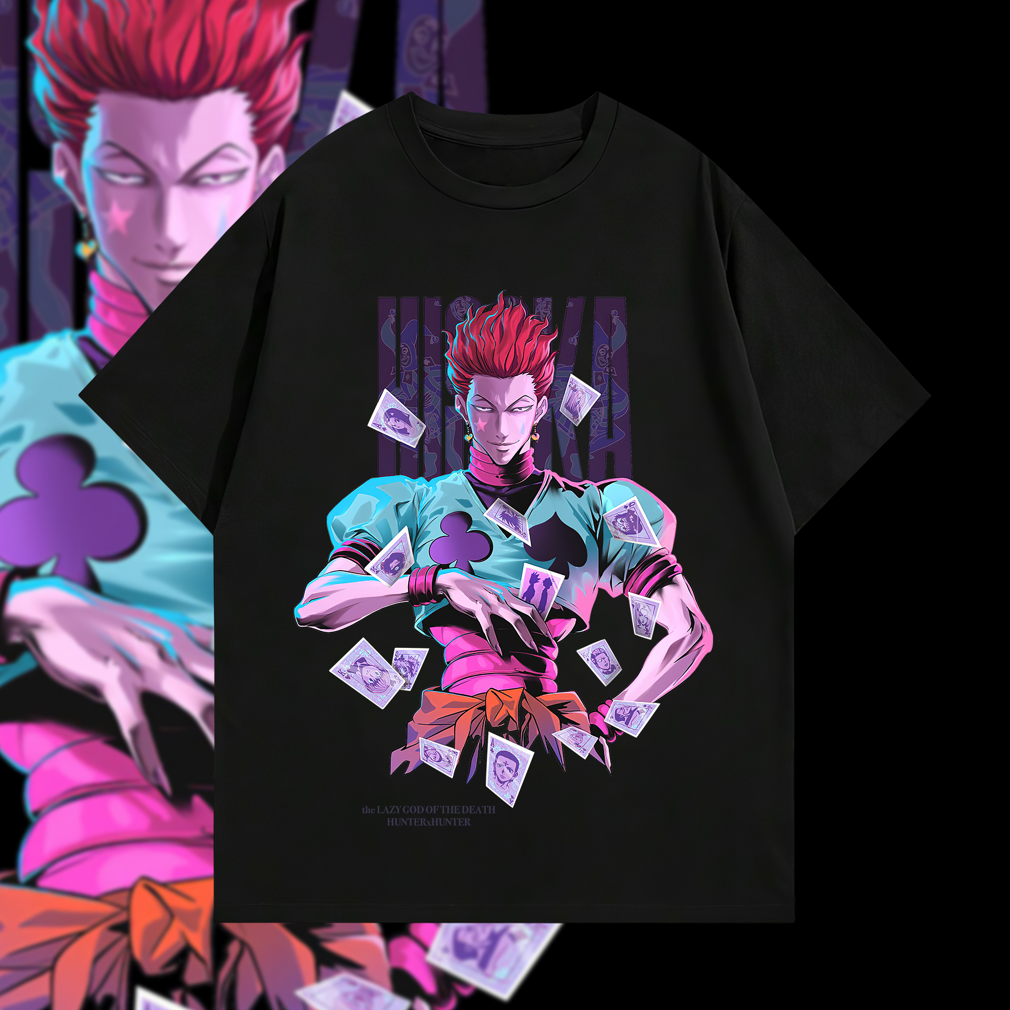 Hisoka Hunter X Hunter Printed Oversized Unisex T-shirts