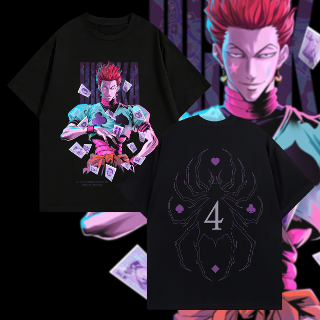 Hisoka Hunter X Hunter Printed Oversized Unisex T-shirts