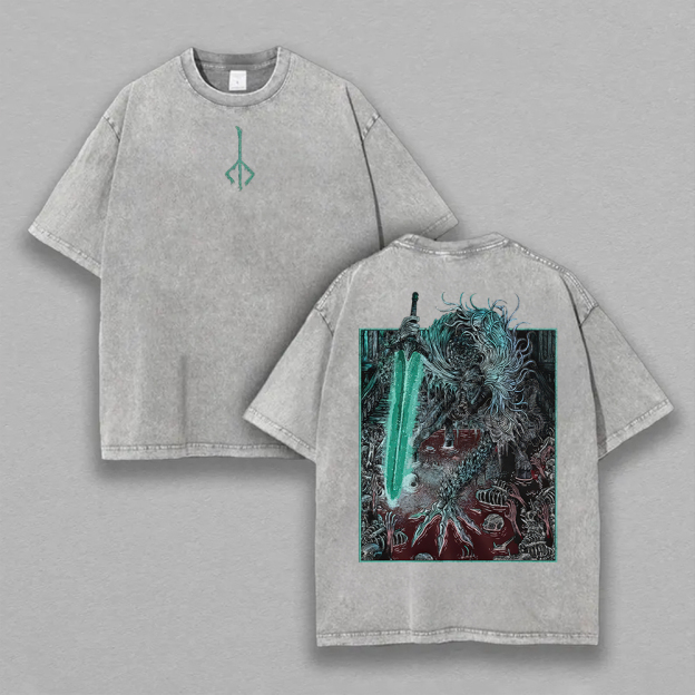 Bloodborne Ludwig The Accursed Printed Unisex Washed T-Shirt