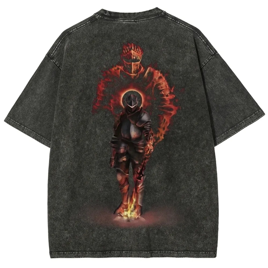 Dark Souls Printed Unisex Washed T-Shirt
