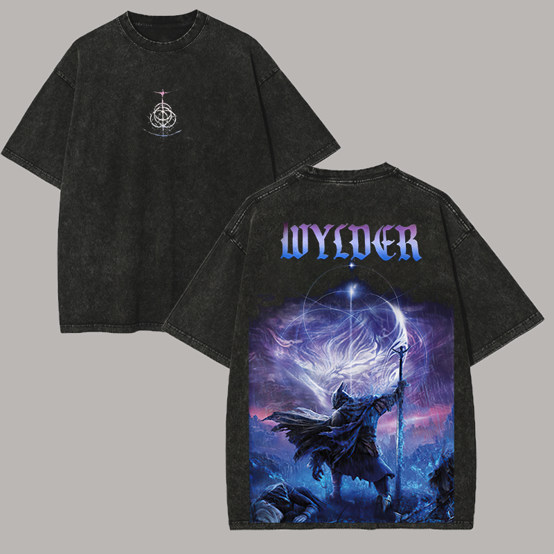 Wylder Elden Ring Printed Unisex Washed T-Shirt