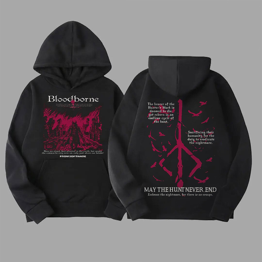 Bloodborne Printed Unisex Oversized Men's Hoodie Image - 1