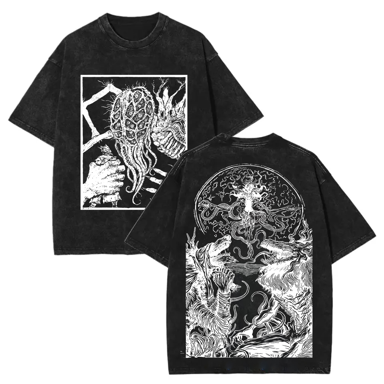 Bloodborne Dark Souls Printed Unisex Washed T-Shirt