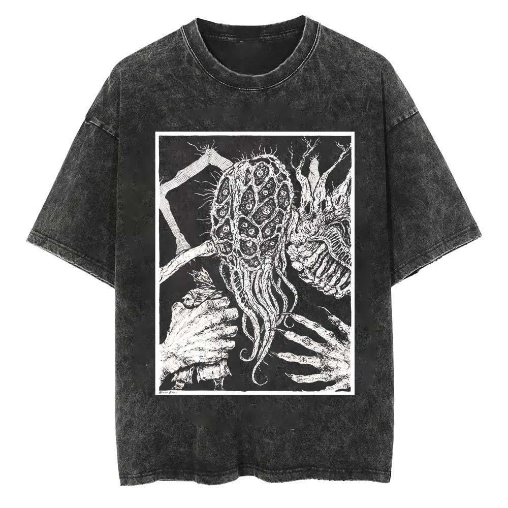 Bloodborne Dark Souls Printed Unisex Washed T-Shirt