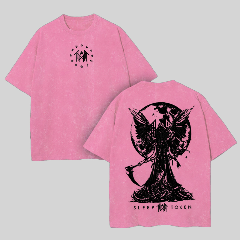 Sleep Token Printed Unisex Washed T-Shirt Image - 2