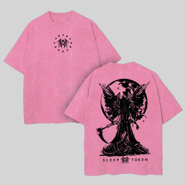 Sleep Token Printed Unisex Washed T-Shirt Image - 2