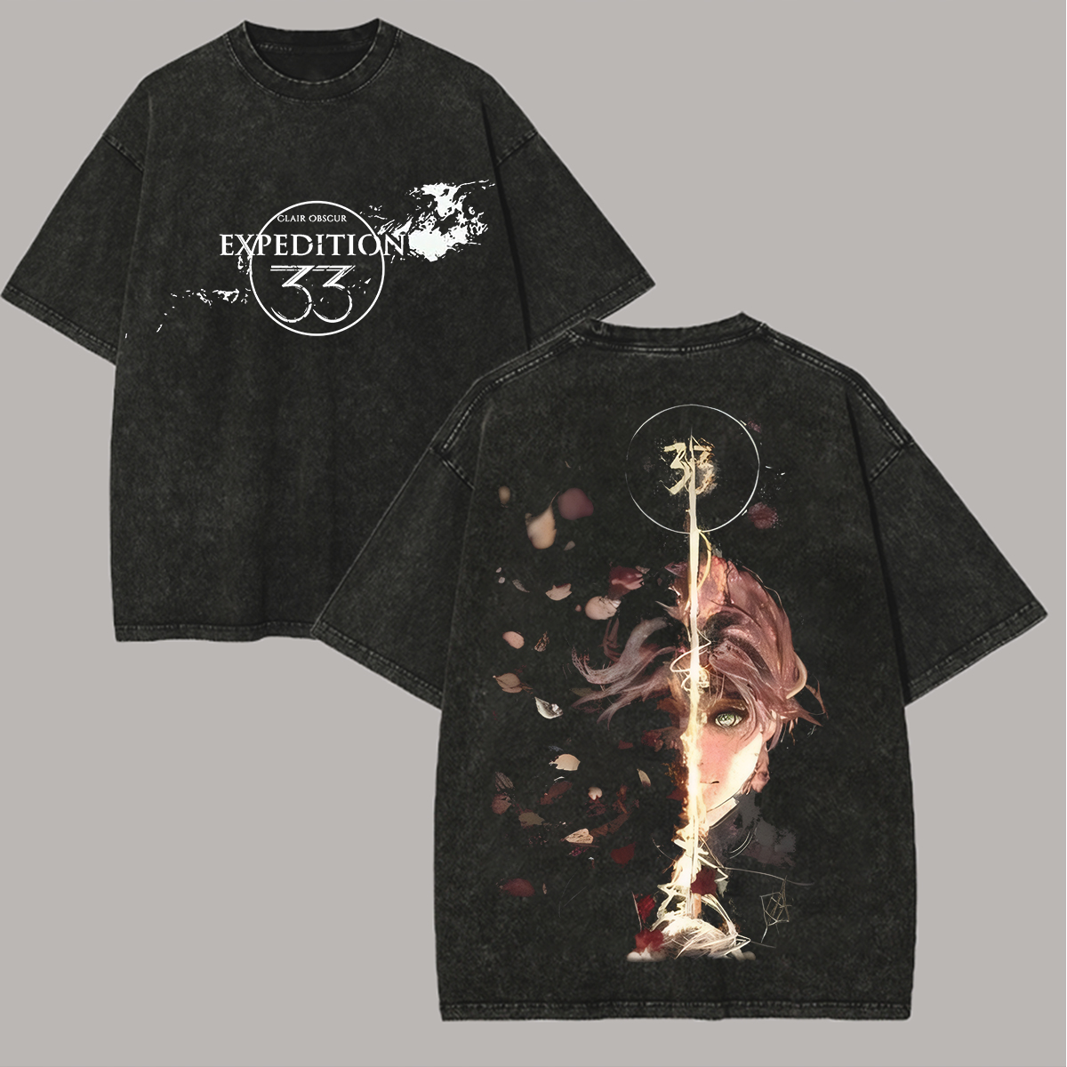 Clair Obscur: Expedition 33 Printed Unisex Washed T-Shirt Image - 1