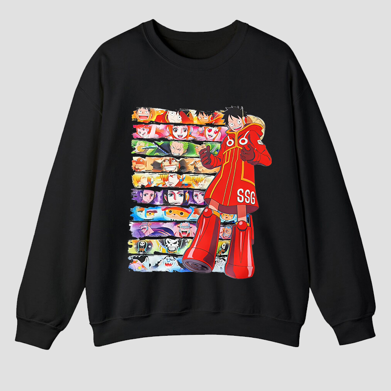 One Piece Printed Unisex Sweatshirt