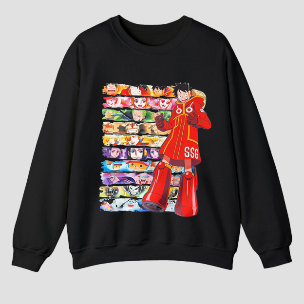 One Piece Printed Unisex Sweatshirt