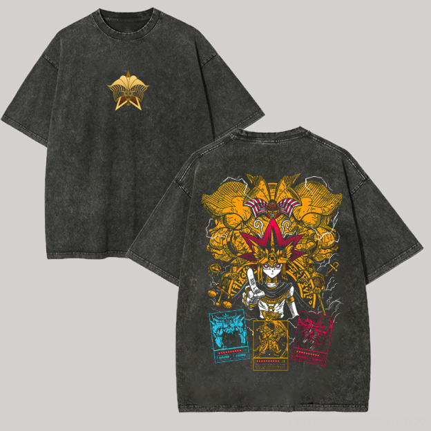 Yu-Gi-Oh! Printed Unisex Washed T-Shirt