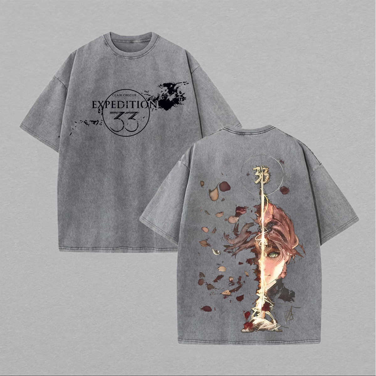 Clair Obscur: Expedition 33 Printed Unisex Washed T-Shirt Image - 2
