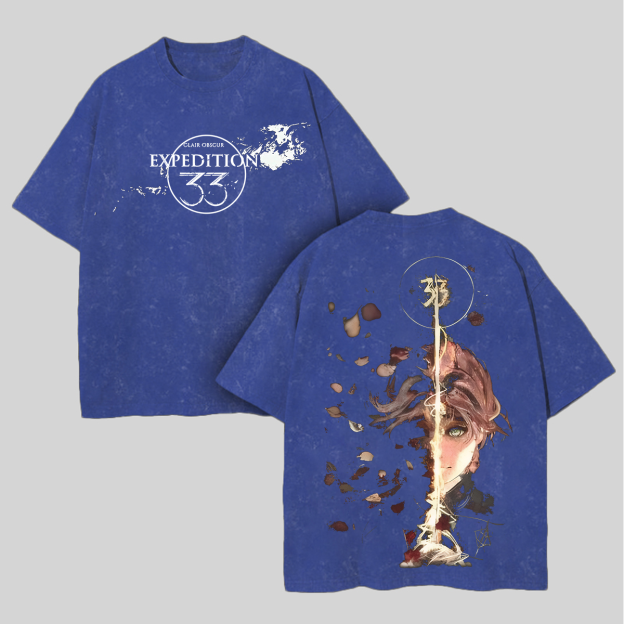 Clair Obscur: Expedition 33 Printed Unisex Washed T-Shirt Image - 6