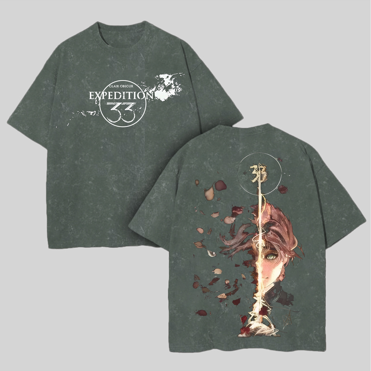 Clair Obscur: Expedition 33 Printed Unisex Washed T-Shirt Image - 4