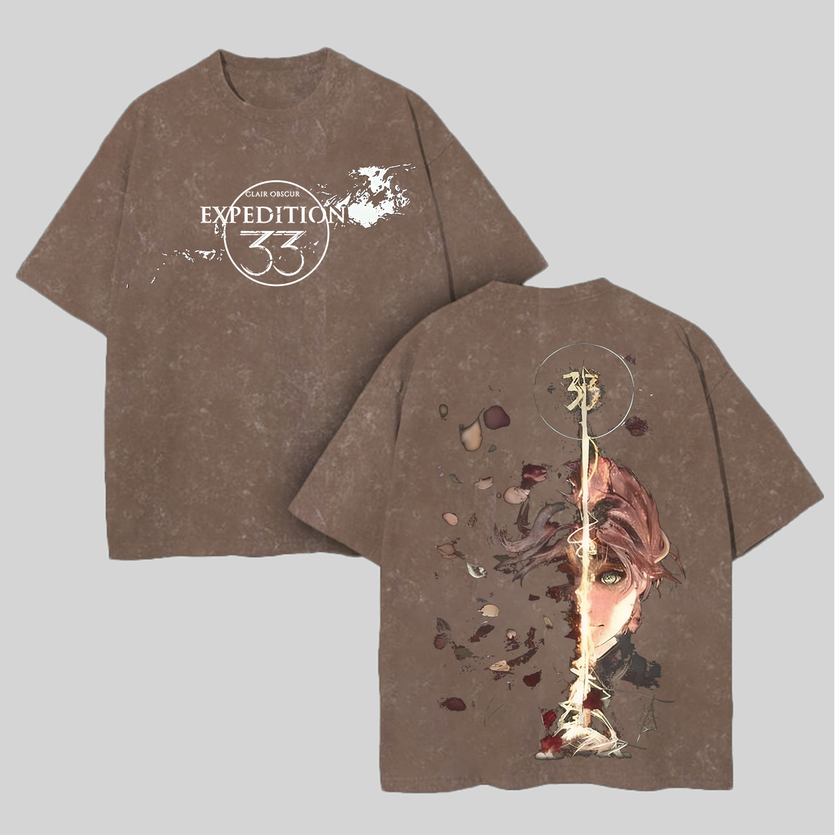 Clair Obscur: Expedition 33 Printed Unisex Washed T-Shirt Image - 5