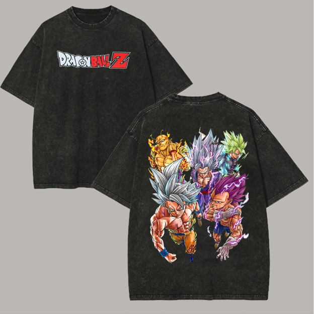 Dragon Ball Z Printed Unisex Washed T-Shirt