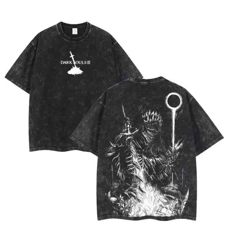 Dark Souls III Printed Unisex Washed T-Shirt