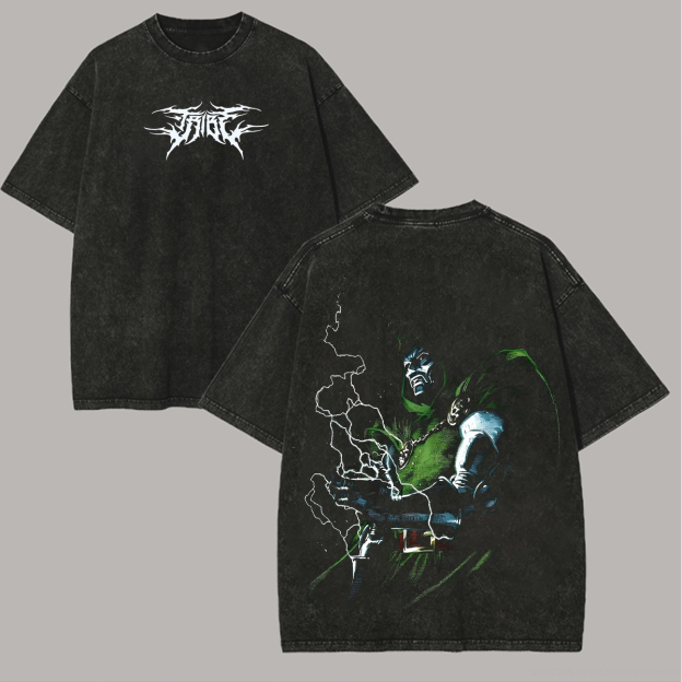 Doctor Doom Printed Unisex Washed T-Shirt