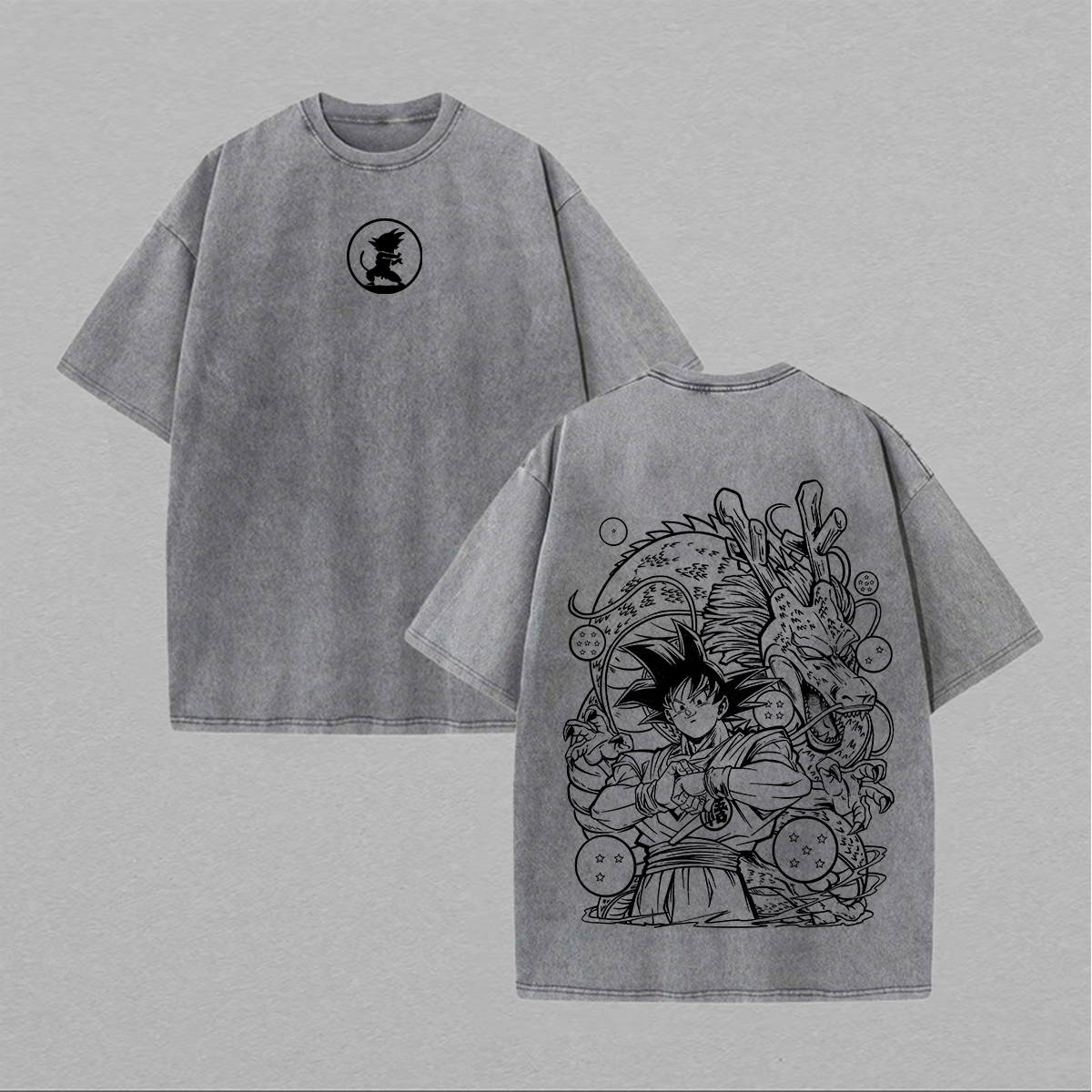 Dragon Ball Z Son Goku Printed Unisex Washed T-Shirt