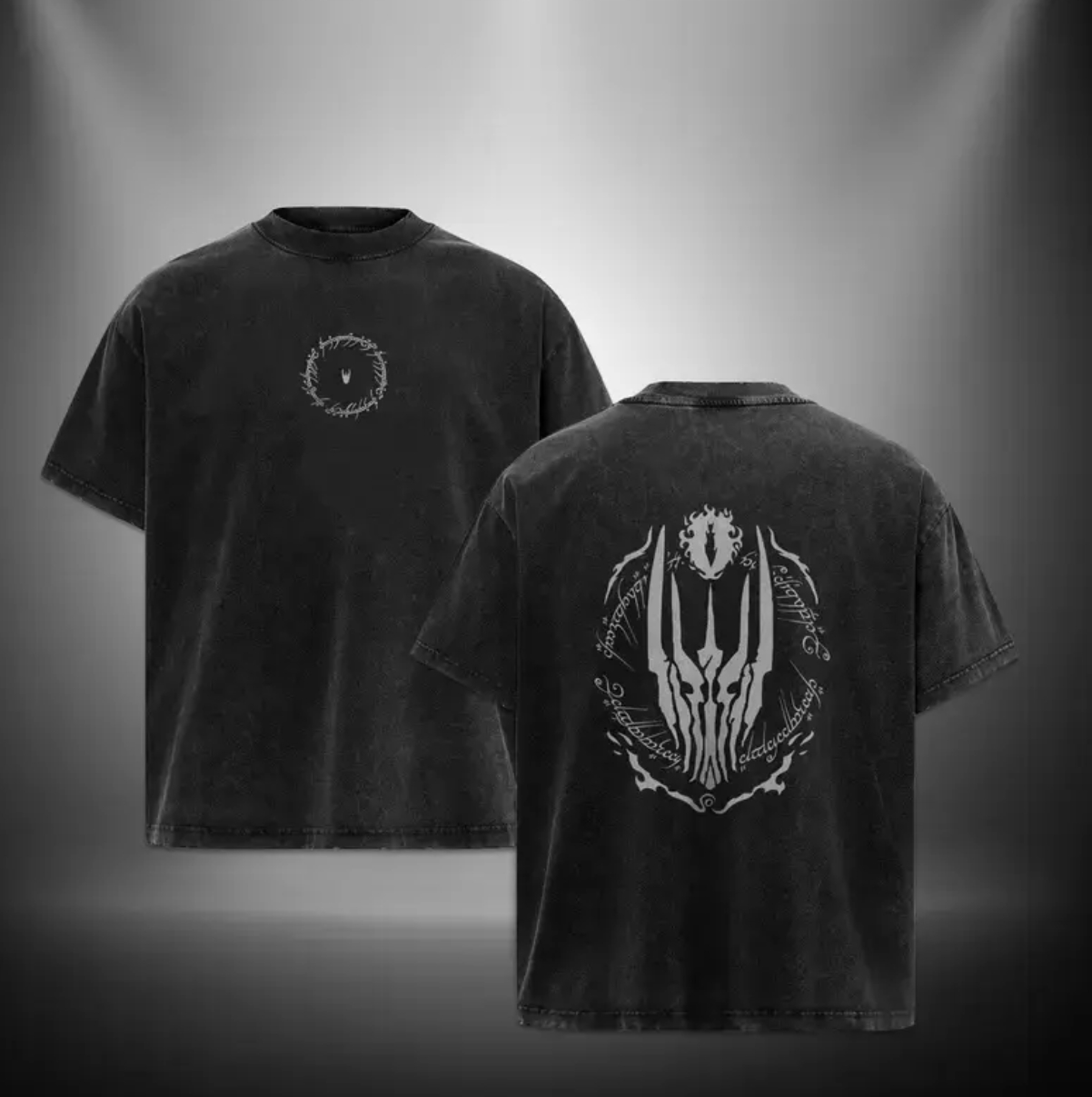 The Lord Of The Rings Printed Unisex Washed T-Shirt