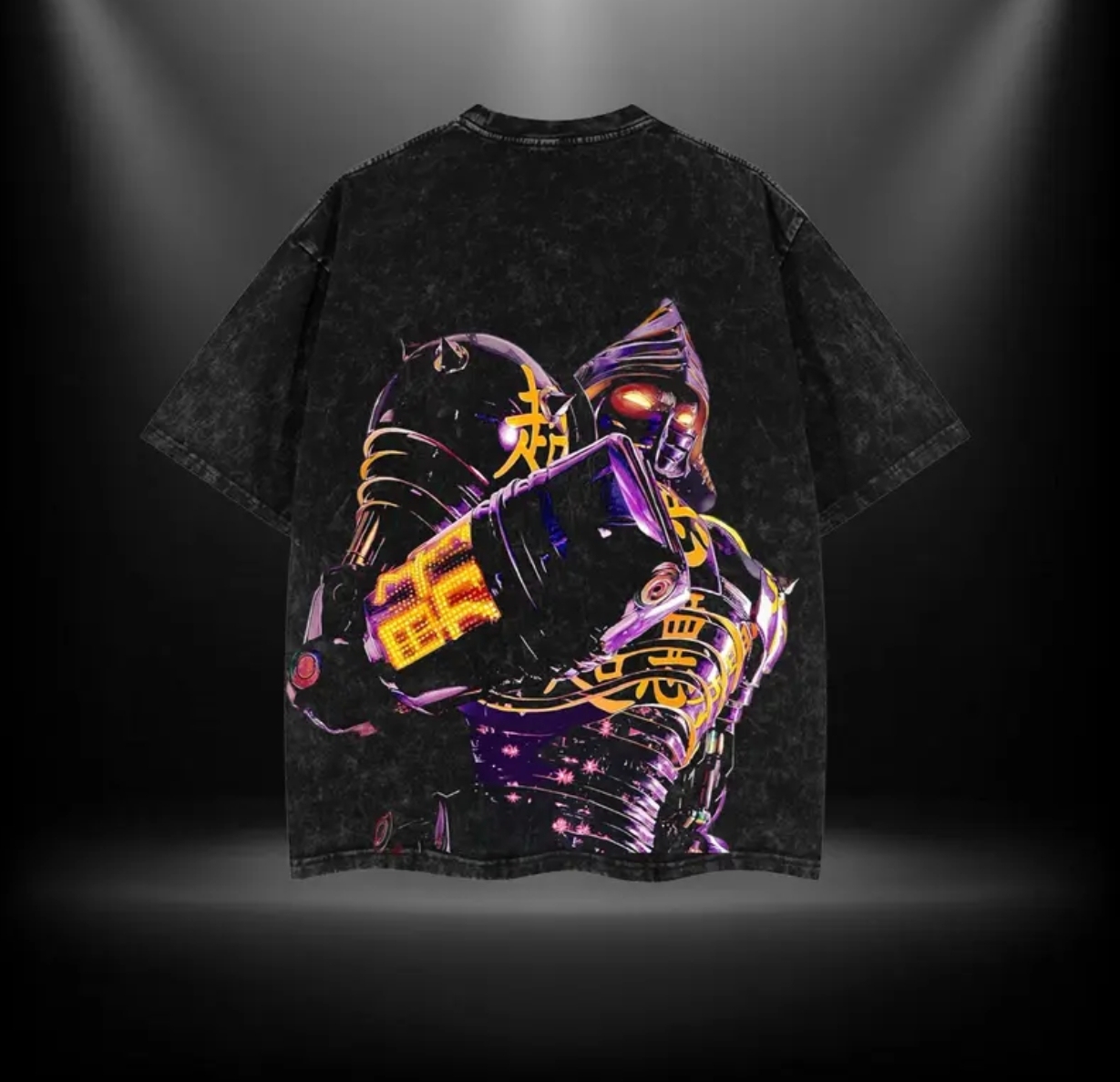 Real Steel Noisy Boy Printed Unisex Washed T-Shirt Image - 3