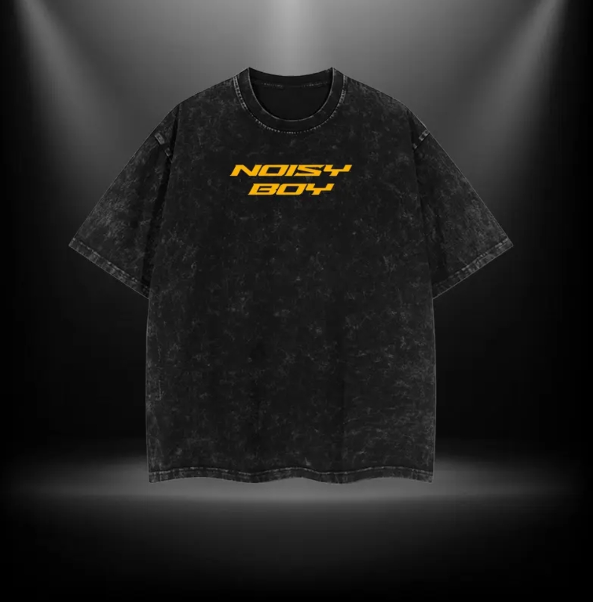 Real Steel Noisy Boy Printed Unisex Washed T-Shirt Image - 4