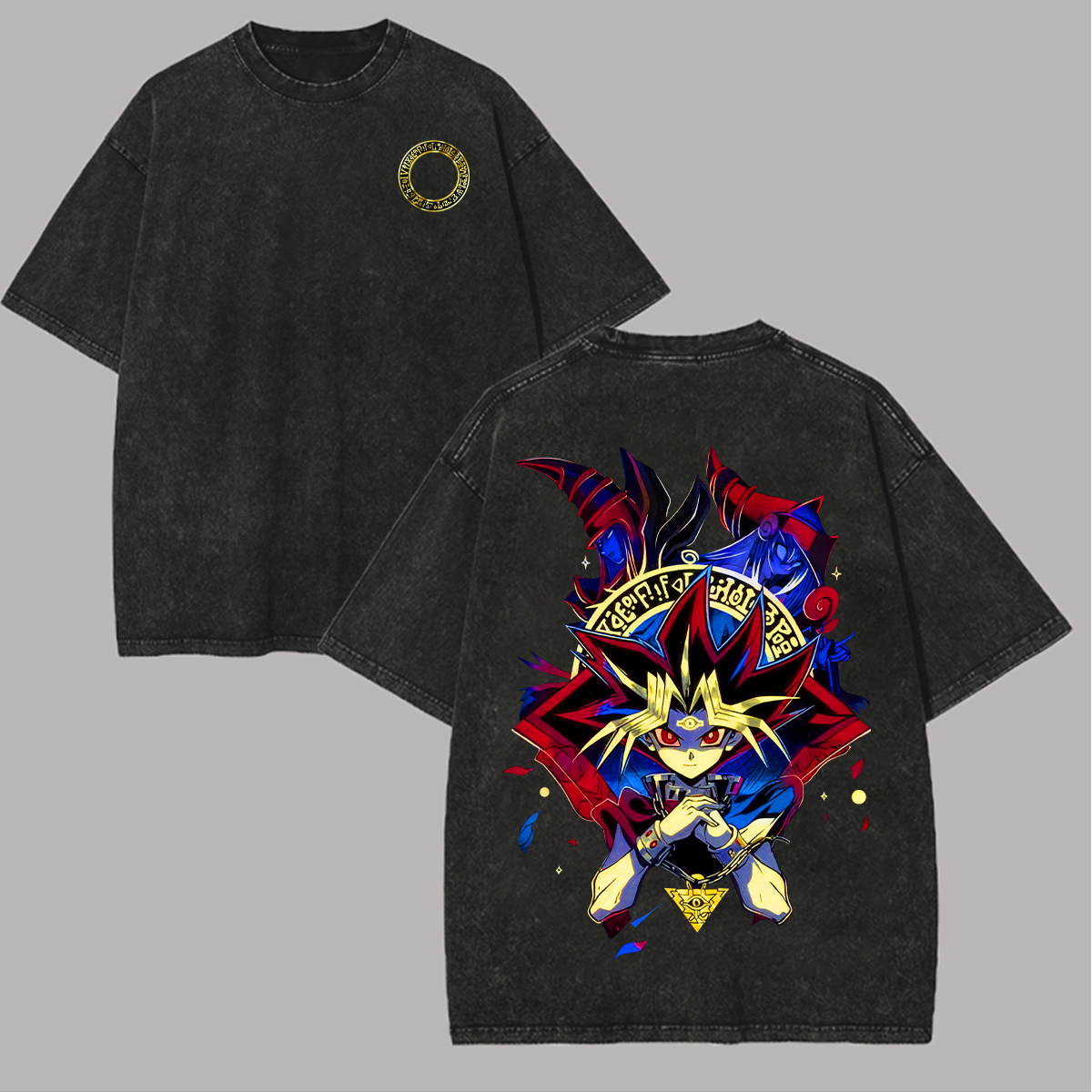 Yugi Mutou Printed Unisex Washed T-Shirt