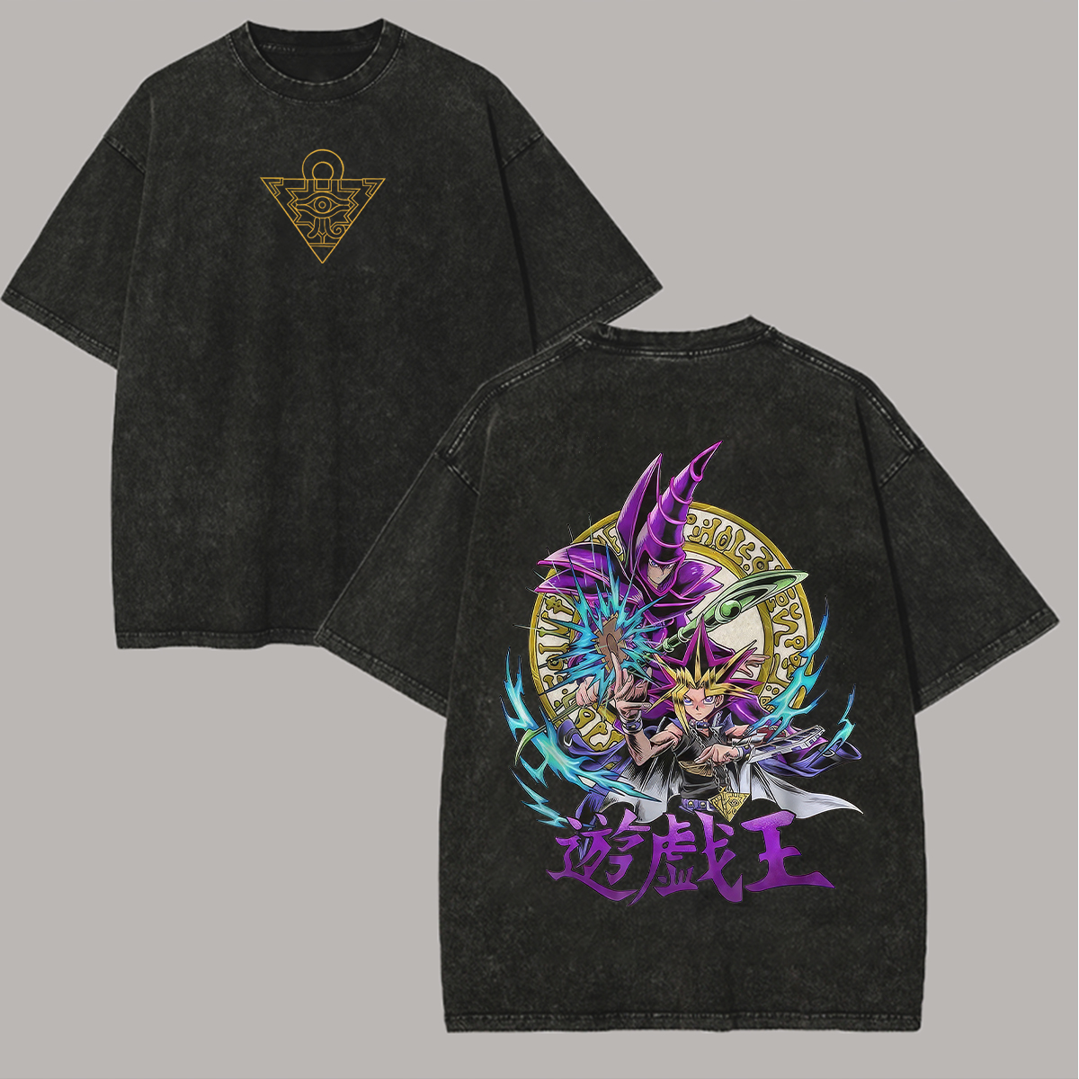 Yu-Gi-Oh! Printed Unisex Washed T-Shirt