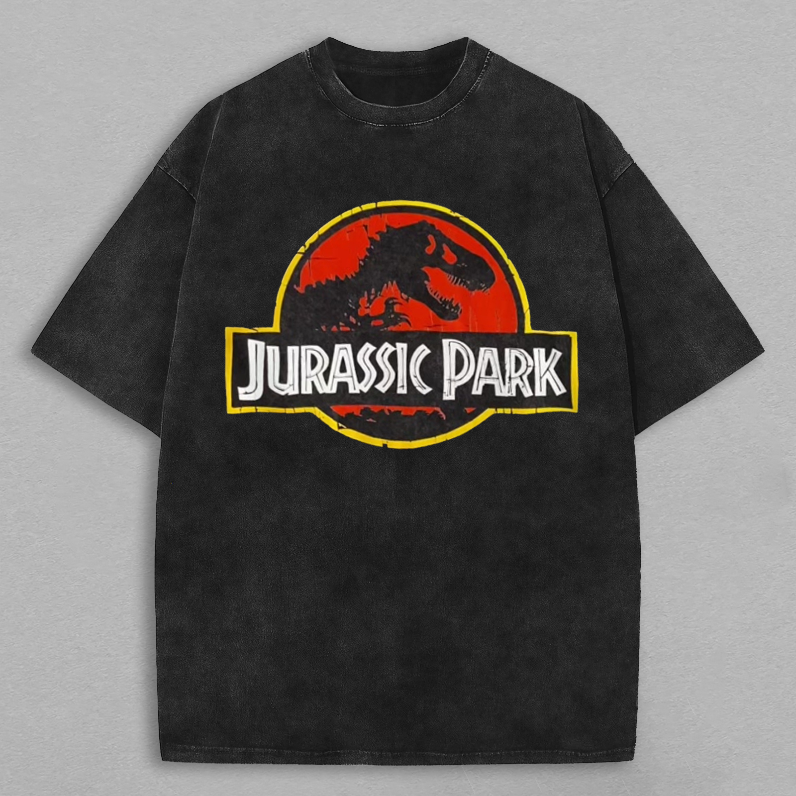 Jurassic Park Printed Unisex Washed T-Shirt