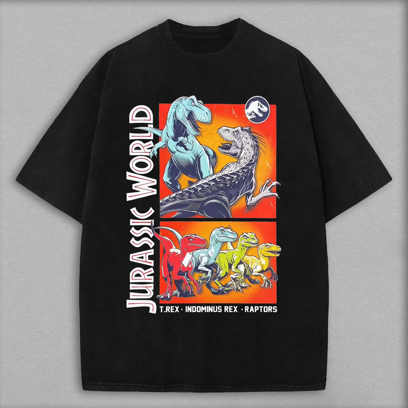 Jurassic World Printed Oversized Unisex T-shirts