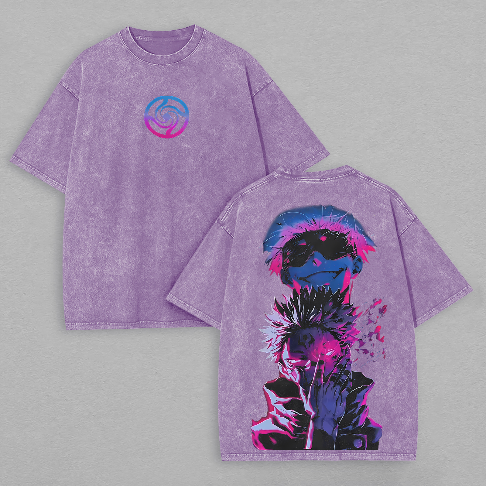 Jujutsu Kaisen Printed Unisex Washed T-Shirt Image - 6