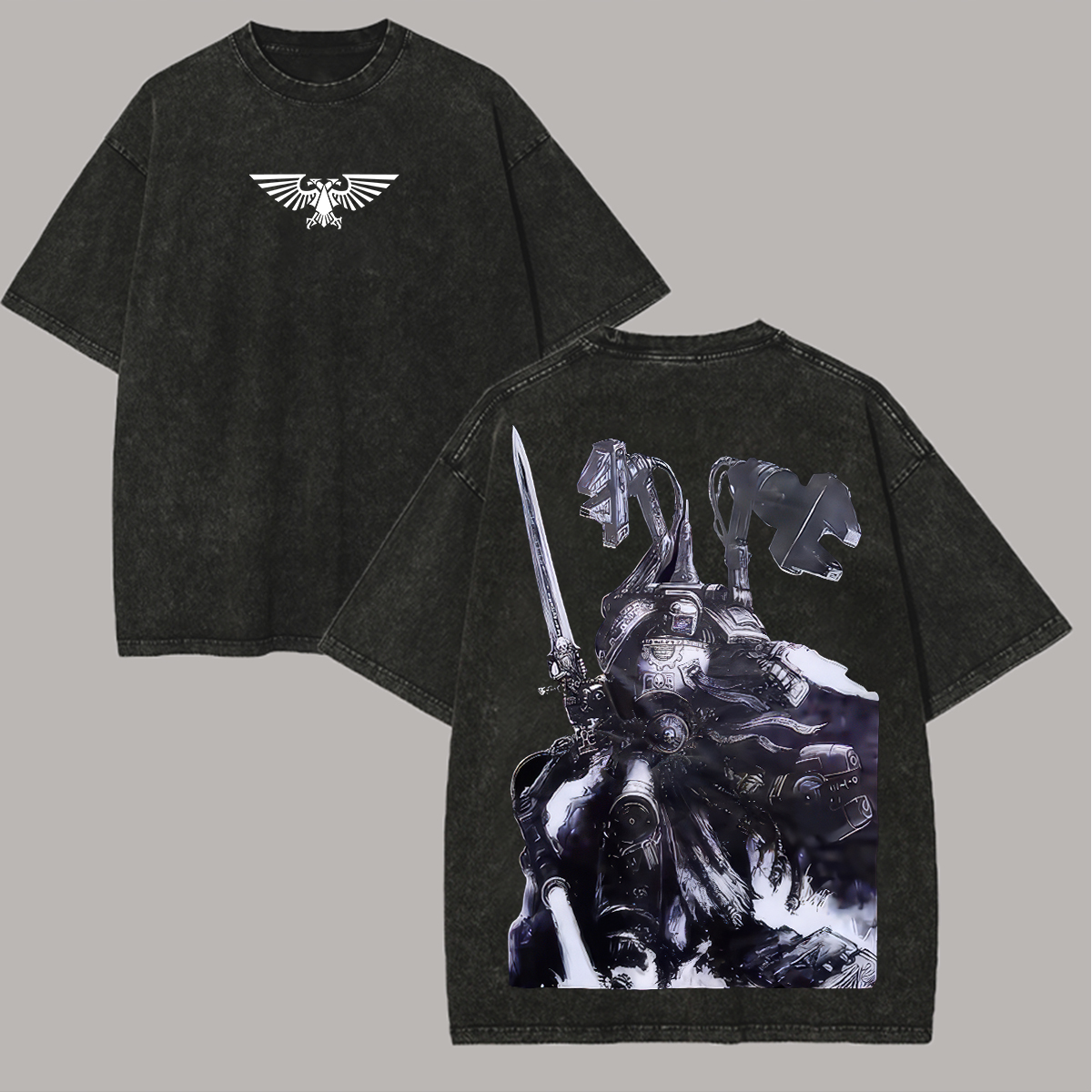 40k Printed Unisex Washed T-Shirt