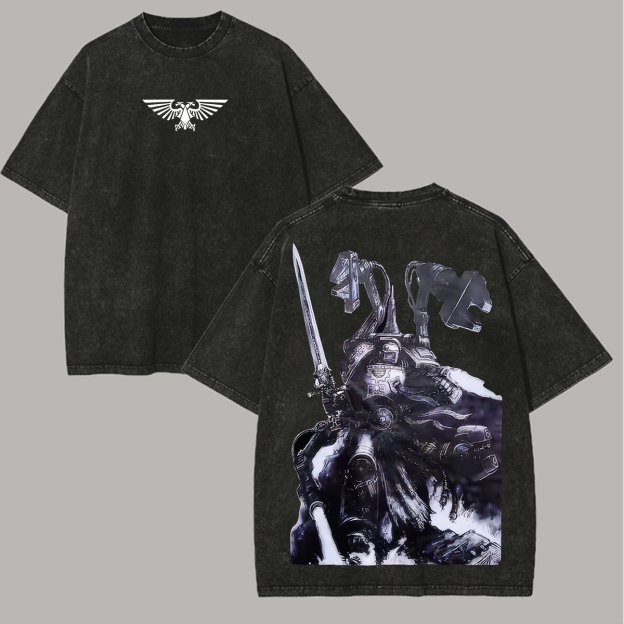 40k Printed Unisex Washed T-Shirt