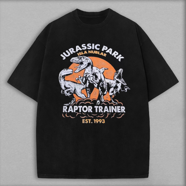 Jurassic Park Printed Oversized Unisex T-shirts