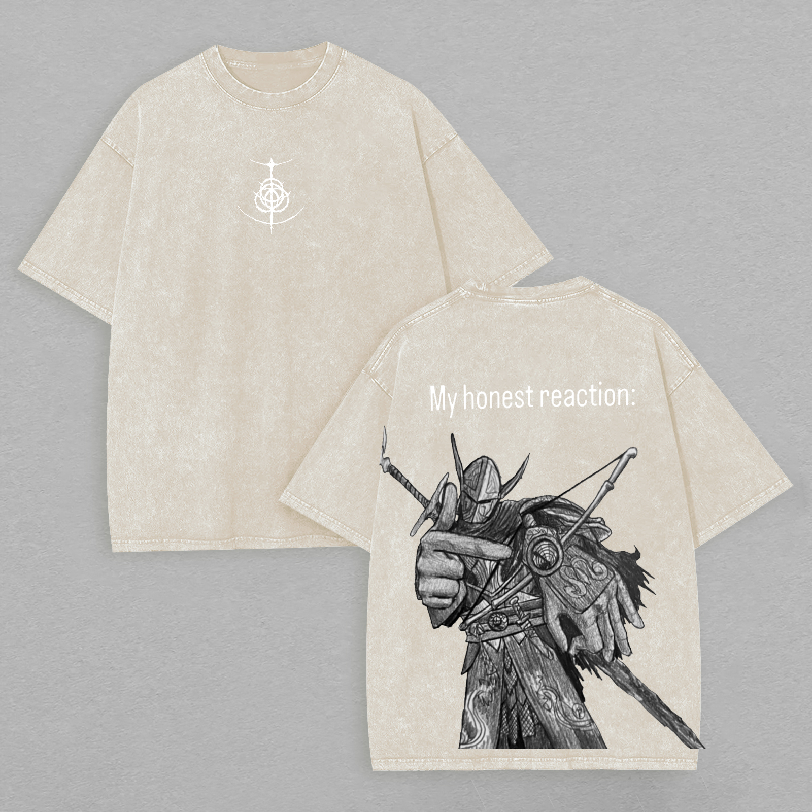 Elden Ring Printed Unisex Washed T-Shirt