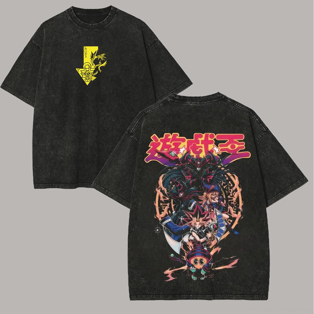 Yu-Gi-Oh! Printed Unisex Washed T-shirt