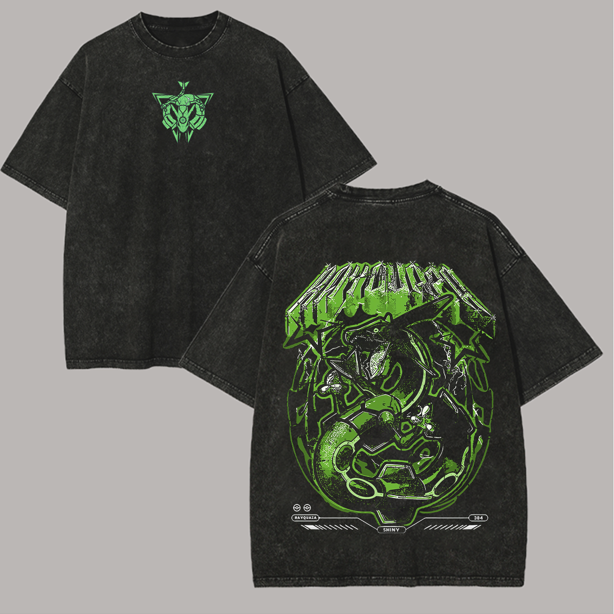 Rayquaza Printed Unisex Washed T-Shirt