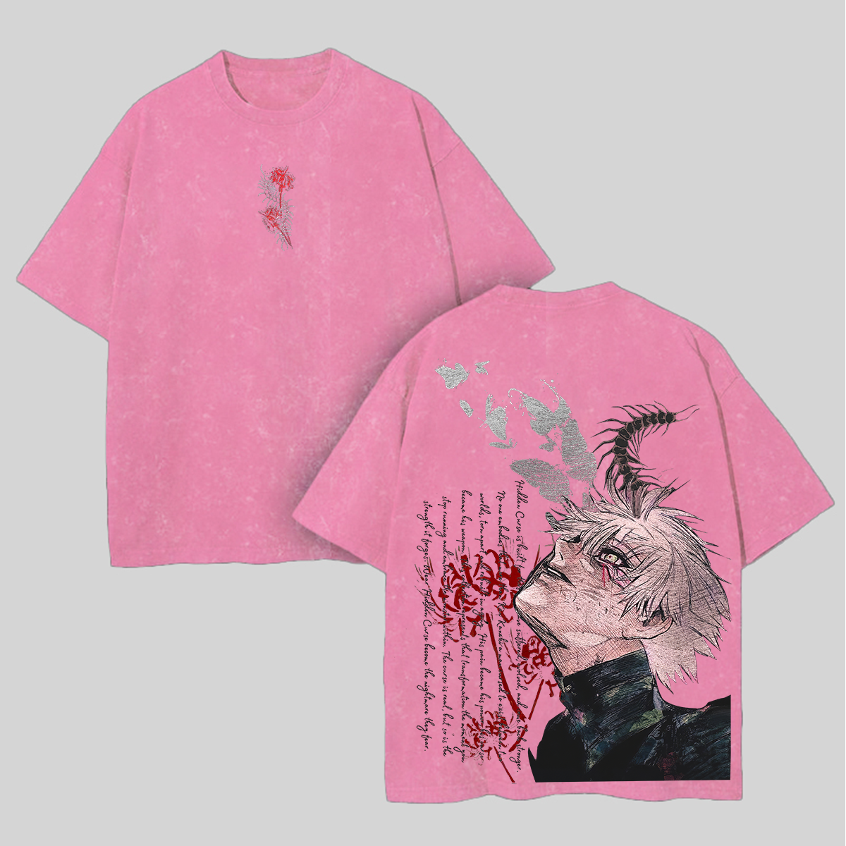 Tokyo Ghoul Printed Unisex Washed T-Shirt Image - 4