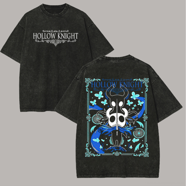 Hollow Knight Printed Unisex Washed T-Shirt